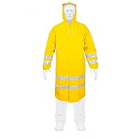 Gabardina impermeable con reflejante, talla mediana, PVC - IM-REF-M / 17722 Gabardina impermeable con reflejante, talla mediana, PVC - IM-REF-M / 17722