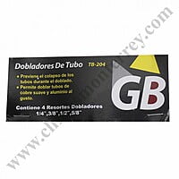 TB-204 Juego de 4 Resortes Dobladores de Tubo 1/4, 3/8, 1/2 y 5/8 Barreto