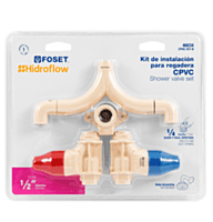 KIT conexiones CPVC para instalación regadera, sin manerales - CPVC-KIT-B / 46034