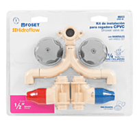 KIT de conexiones y válvulas CPVC para instalación regadera - CPVC-KIT / 46033 KIT de conexiones y válvulas CPVC para instalación regadera - CPVC-KIT / 46033