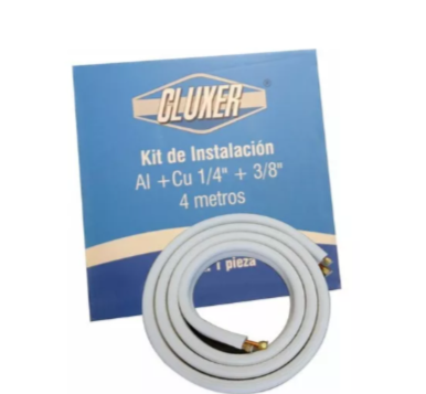 Kit Tuberia de Aluminio 3/8 y 1/4 CLUXER - CXA12N