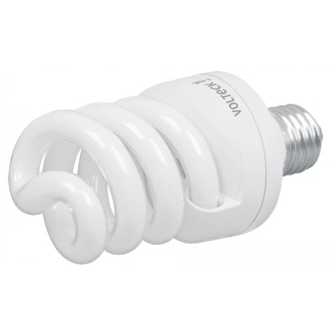 Lámpara 28 W, espiral, luz día, T4, en blíster, Volteck - F-28E / 46827