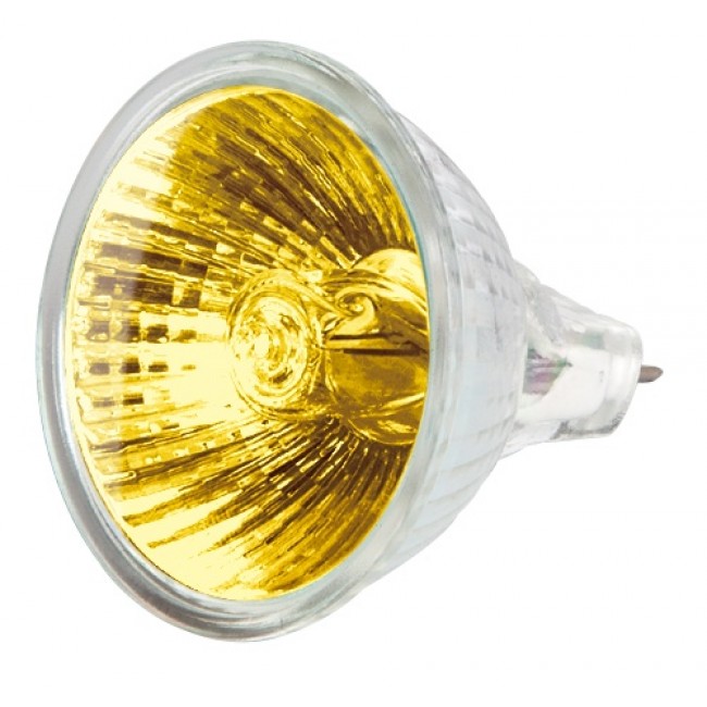 Lámpara de halógeno tipo MR16, 50 W, amarillo, Volteck - JR-50A / 47256