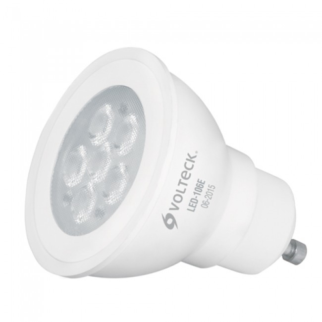 Lámpara de LED, MR16, GU10, 6 W, luz cálida - LED-106EC / 46218