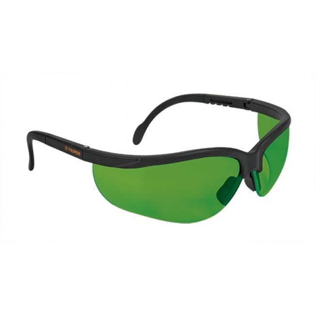 Lentes de seguridad, mica verde, Vision - LEDE-S5 / 14305