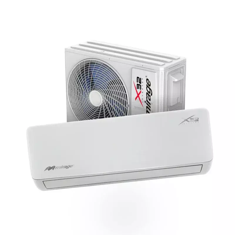 Set MiniSplit Inverter Mirage X32 1 Ton 110V Solo Frio - SETCWF120E