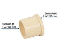 Reducción Bushing CPVC 1-1/2' x 1-1/4' - CPVC-240 / 48944 Reducción Bushing CPVC 1-1/2' x 1-1/4' - CPVC-240 / 48944