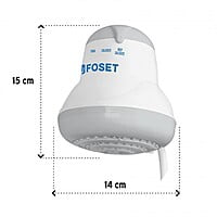 Regadera eléctrica, 4 temperaturas, gris - REGEL-4G / 45154