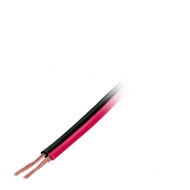 Rollo de 100 m de cable polarizado bicolor p/bocina 18 AWG - CABO-18B / 46268 Rollo de 100 m de cable polarizado bicolor p/bocina 18 AWG - CABO-18B / 46268