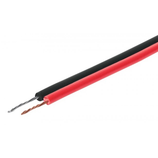 Rollo de 100 m de cable polarizado bicolor p/bocina 22 AWG - CABO-22B / 46264