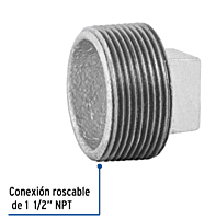 Tapón macho, acero galvanizado, 1-1/2' - CG-315 / 48784 Tapón macho, acero galvanizado, 1-1/2' - CG-315 / 48784