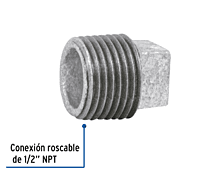 Tapón macho, acero galvanizado, 1/2' - CG-311 / 47494 Tapón macho, acero galvanizado, 1/2' - CG-311 / 47494