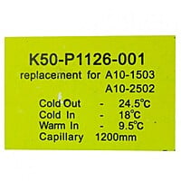 TERMOSTATO TIPO RANCO 1126 CONGELADOR - 887844 TERMOSTATO TIPO RANCO 1126 CONGELADOR - 887844