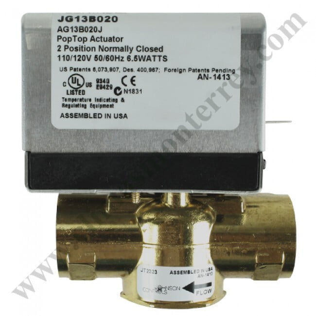 Valvula De 3/4 Pulgada 2 Vias, 110/120V, 50/60Hz, 6.5W - Jt2323G13B020 Valvula De 3/4 Pulgada 2 Vias, 110/120V, 50/60Hz, 6.5W - Jt2323G13B020