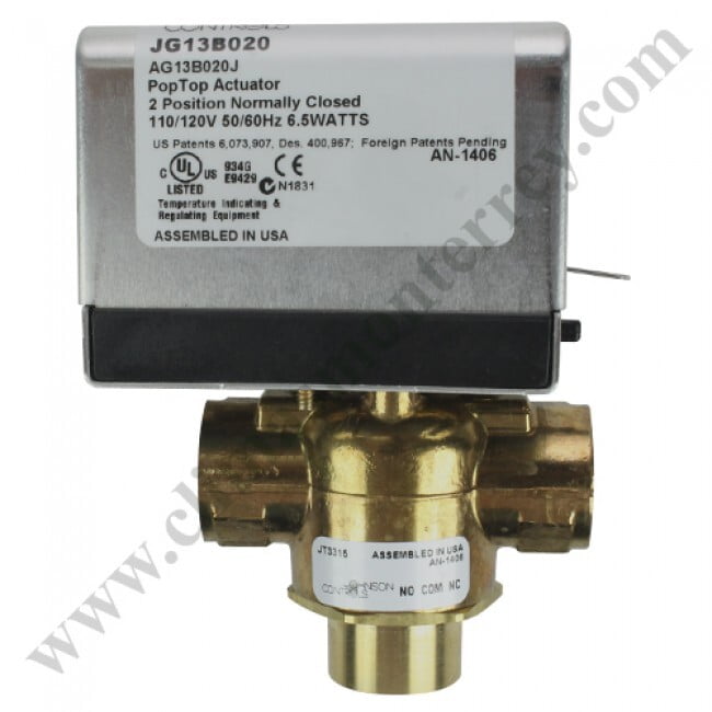 Valvula De 3/4 Pulgada 2 Vias, 110/120V, 50/60Hz, 6.5W - Jt3315G13B020 Valvula De 3/4 Pulgada 2 Vias, 110/120V, 50/60Hz, 6.5W - Jt3315G13B020
