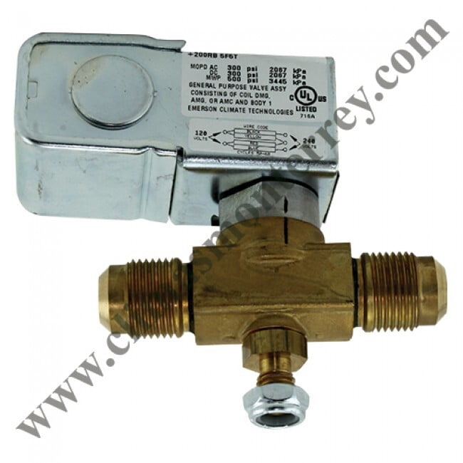 Valvula de Solenoide Emerson Serie 200RB, para 5/8, Conexion Fler - 200RB5F5T Valvula de Solenoide Emerson Serie 200RB, para 5/8, Conexion Fler - 200RB5F5T