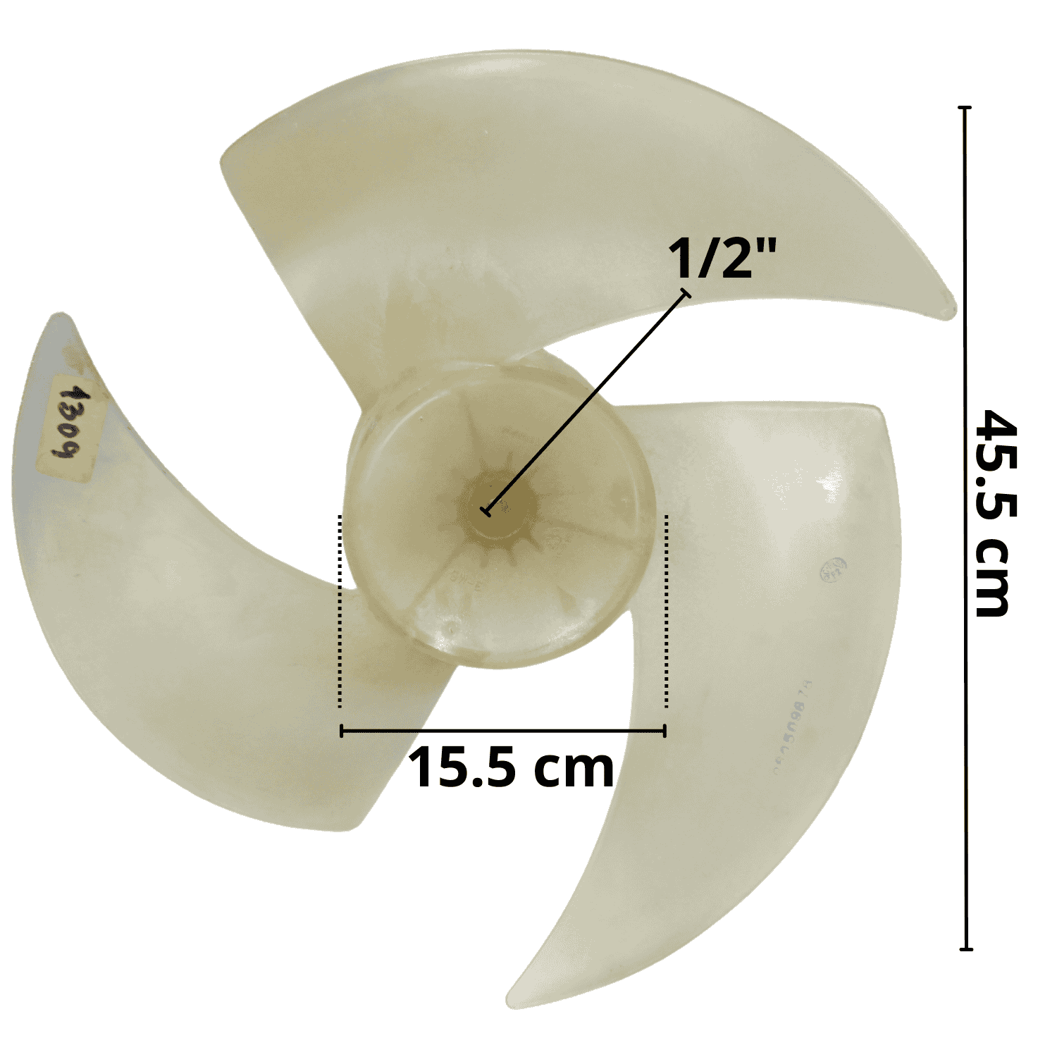 Aspa Para Minisplit Condensador 1.5 Toneladas Largo 45.4Cm Ancho Aro 15.5Cm Flecha1/2 CCW izquierda Hojas 3 - 10335257 Aspa Para Minisplit Condensador 1.5 Toneladas Largo 45.4Cm Ancho Aro 15.5Cm Flecha1/2 CCW izquierda Hojas 3 - 10335257