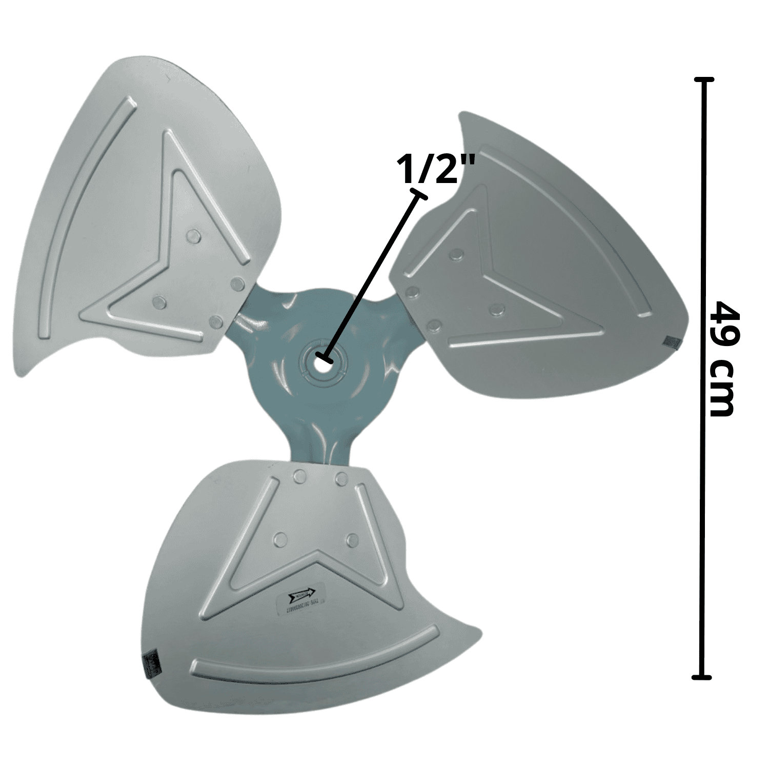 Aspas Condensador Para Central York, 3 Hojas, Flecha De 1/2Pulg, Diametro 49Cm(211200390017) - 122M00104000001 Aspas Condensador Para Central York, 3 Hojas, Flecha De 1/2Pulg, Diametro 49Cm(211200390017) - 122M00104000001