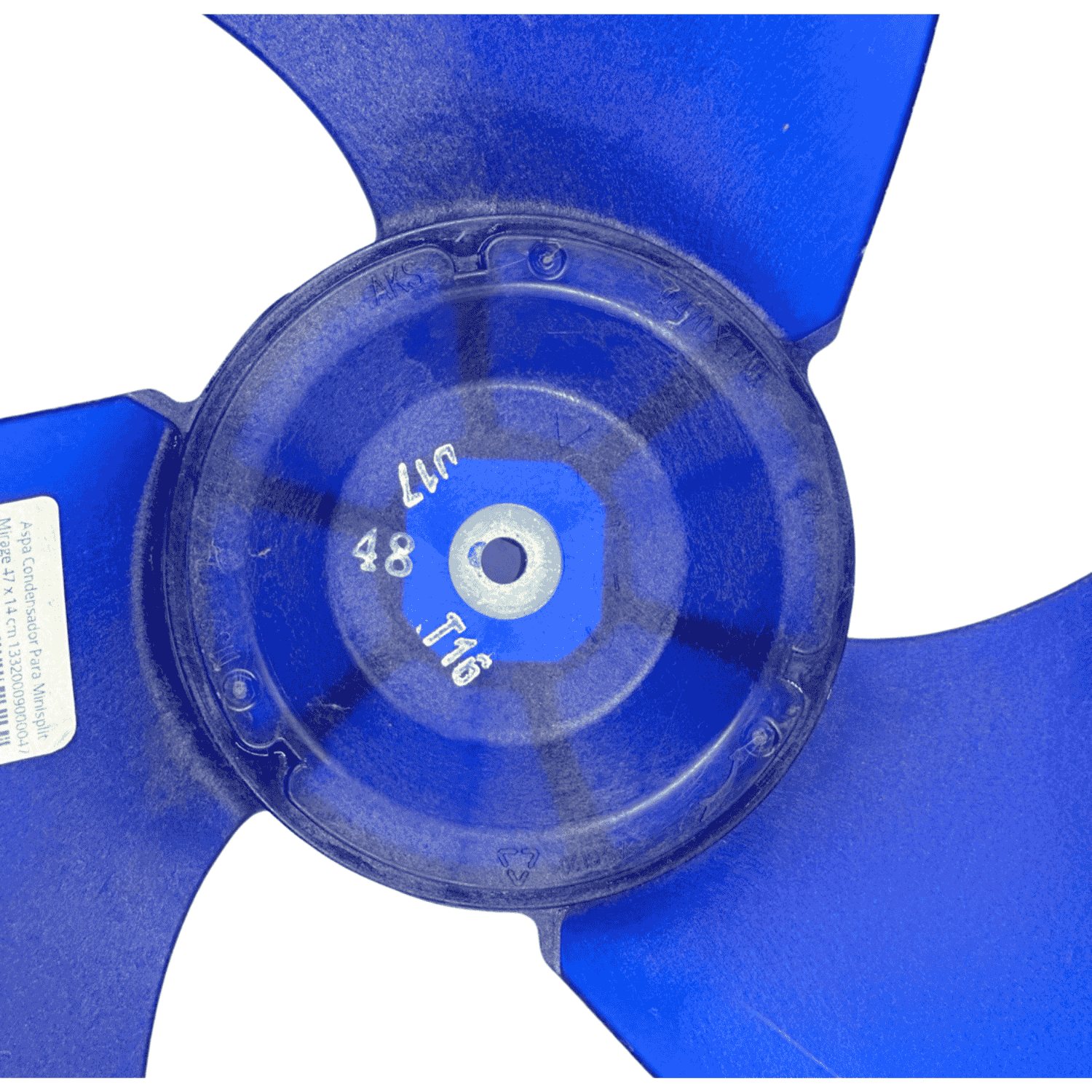 Aspa Condensador Para Minisplit Mirage Largo 47.5cm x Ancho Aro 12.1cm Flecha 1/2 Rotación CW - 13320009000047 Aspa Condensador Para Minisplit Mirage Largo 47.5cm x Ancho Aro 12.1cm Flecha 1/2 Rotación CW - 13320009000047