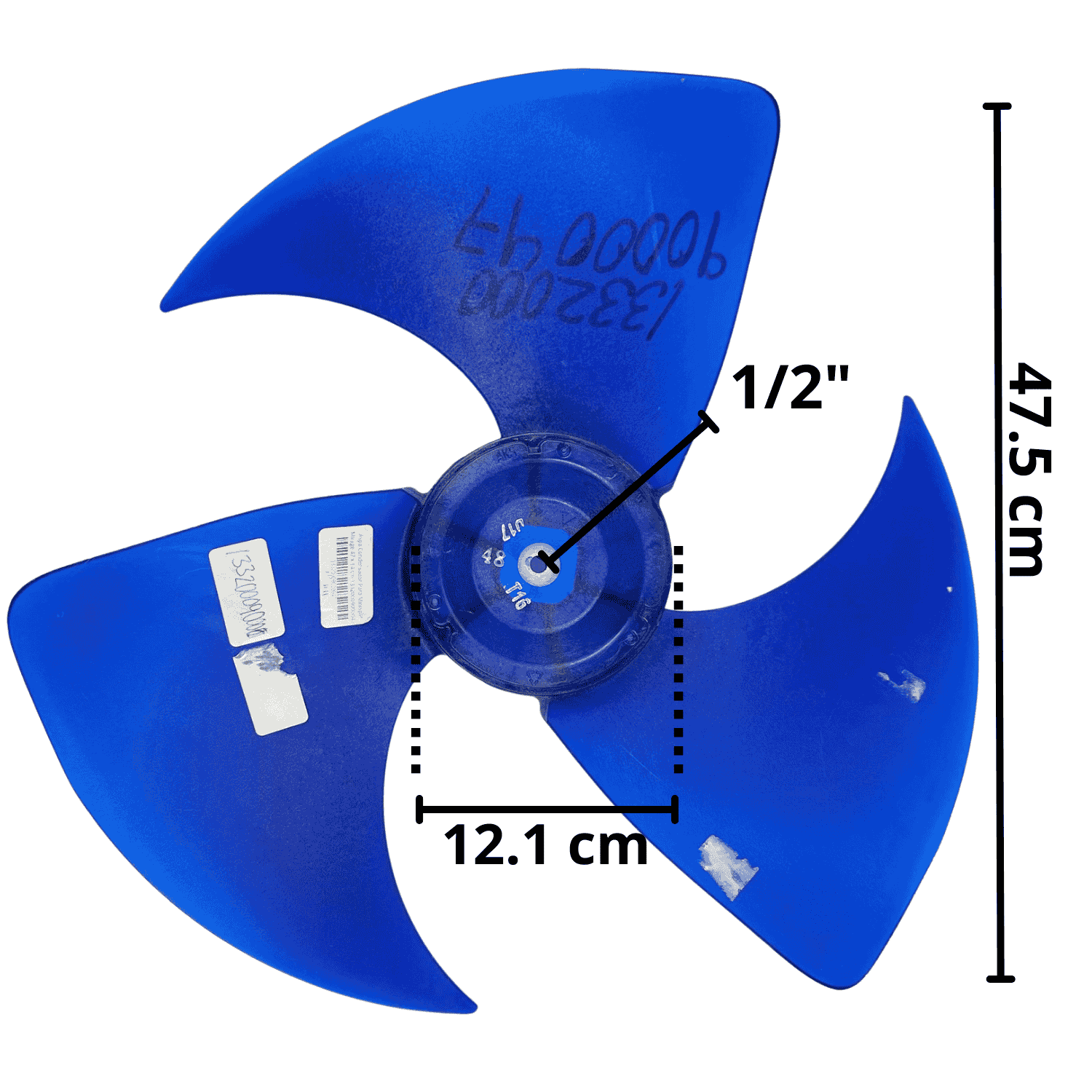 Aspa Condensador Para Minisplit Mirage Largo 47.5cm x Ancho Aro 12.1cm Flecha 1/2 Rotación CW - 13320009000047 Aspa Condensador Para Minisplit Mirage Largo 47.5cm x Ancho Aro 12.1cm Flecha 1/2 Rotación CW - 13320009000047