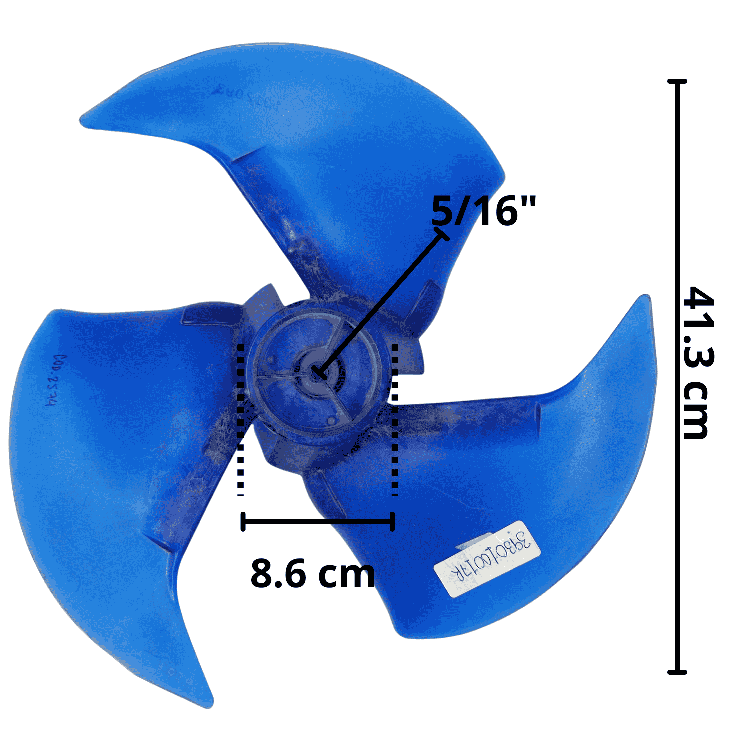 Aspa Para Minisplit Condensador 2 Ton Largo 41.3 Cm Ancho Aro 8.6 Cm Flecha 5/16 Hojas 3 -393010017R Aspa Para Minisplit Condensador 2 Ton Largo 41.3 Cm Ancho Aro 8.6 Cm Flecha 5/16 Hojas 3 -393010017R