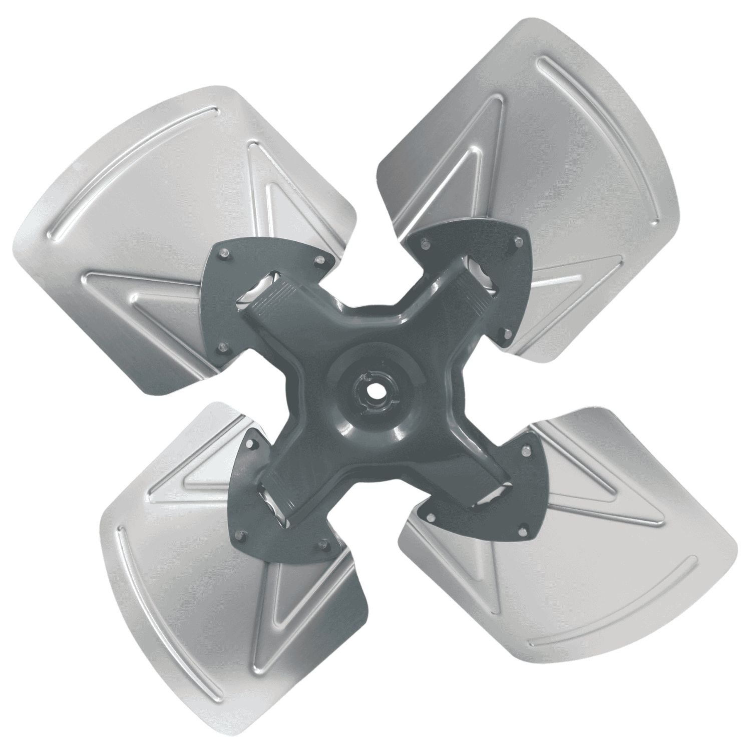 Aspa Aluminio 18", 04 Hojas, Centro 1/2 - A184H12 Aspa Aluminio 18", 04 Hojas, Centro 1/2 - A184H12