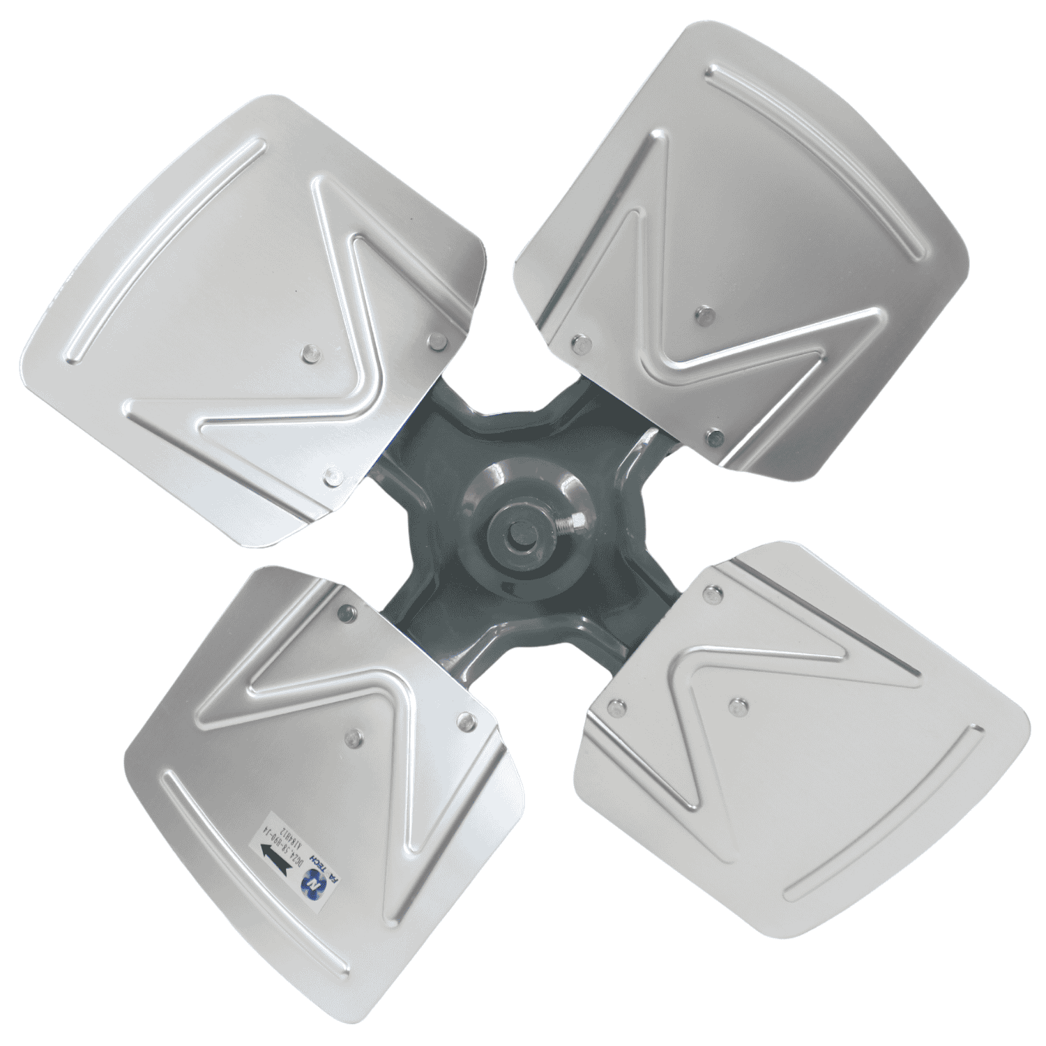 Aspa Aluminio 18", 04 Hojas, Centro 1/2 - A184H12 Aspa Aluminio 18", 04 Hojas, Centro 1/2 - A184H12