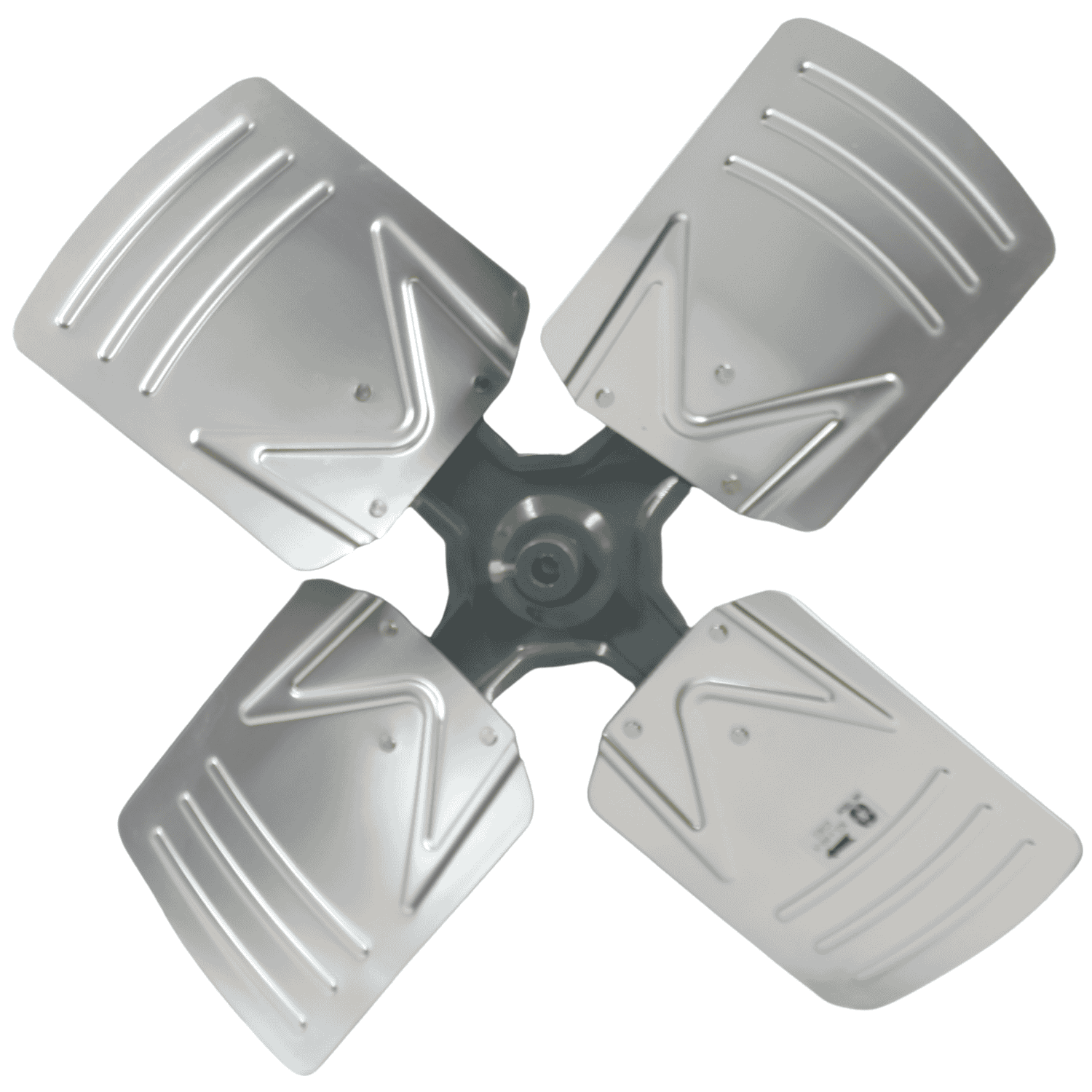 Aspa Aluminio 22", 04 Hojas, Centro 1/2 - A224H12 Aspa Aluminio 22", 04 Hojas, Centro 1/2 - A224H12