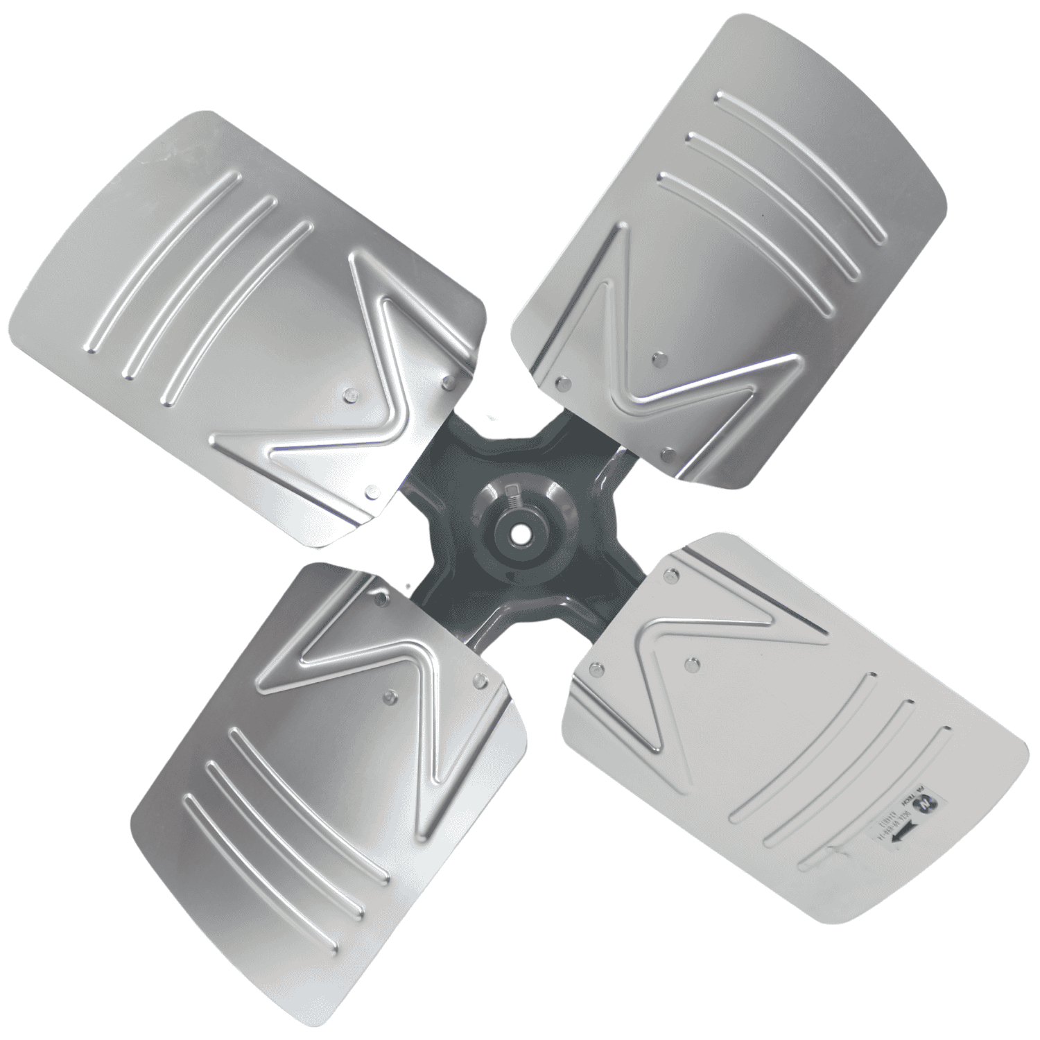 Aspa Aluminio 24", 04 Hojas, Centro 1/2 - A244H12 Aspa Aluminio 24", 04 Hojas, Centro 1/2 - A244H12