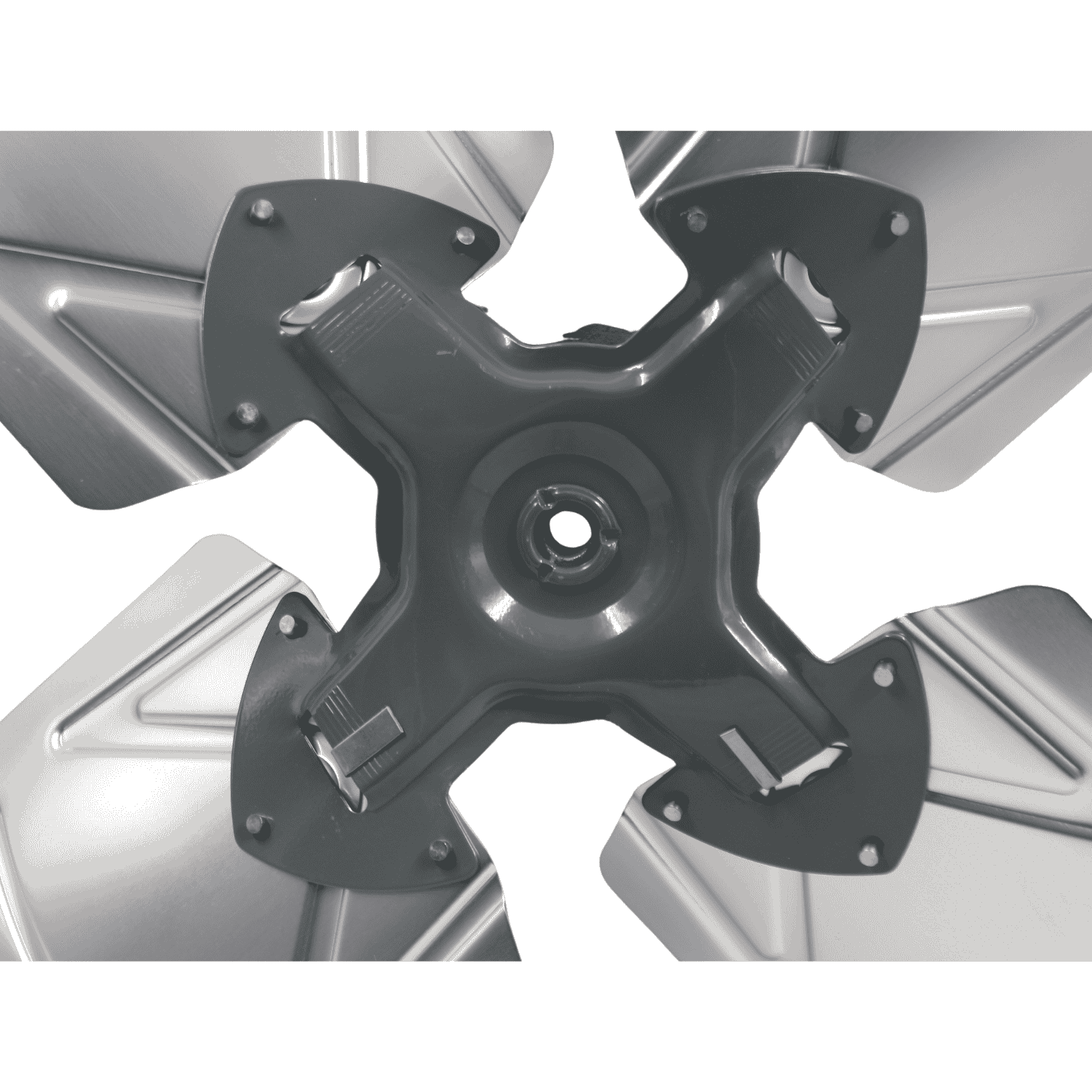 Aspa Aluminio 24", 04 Hojas, Centro 1/2 - A244H12 Aspa Aluminio 24", 04 Hojas, Centro 1/2 - A244H12
