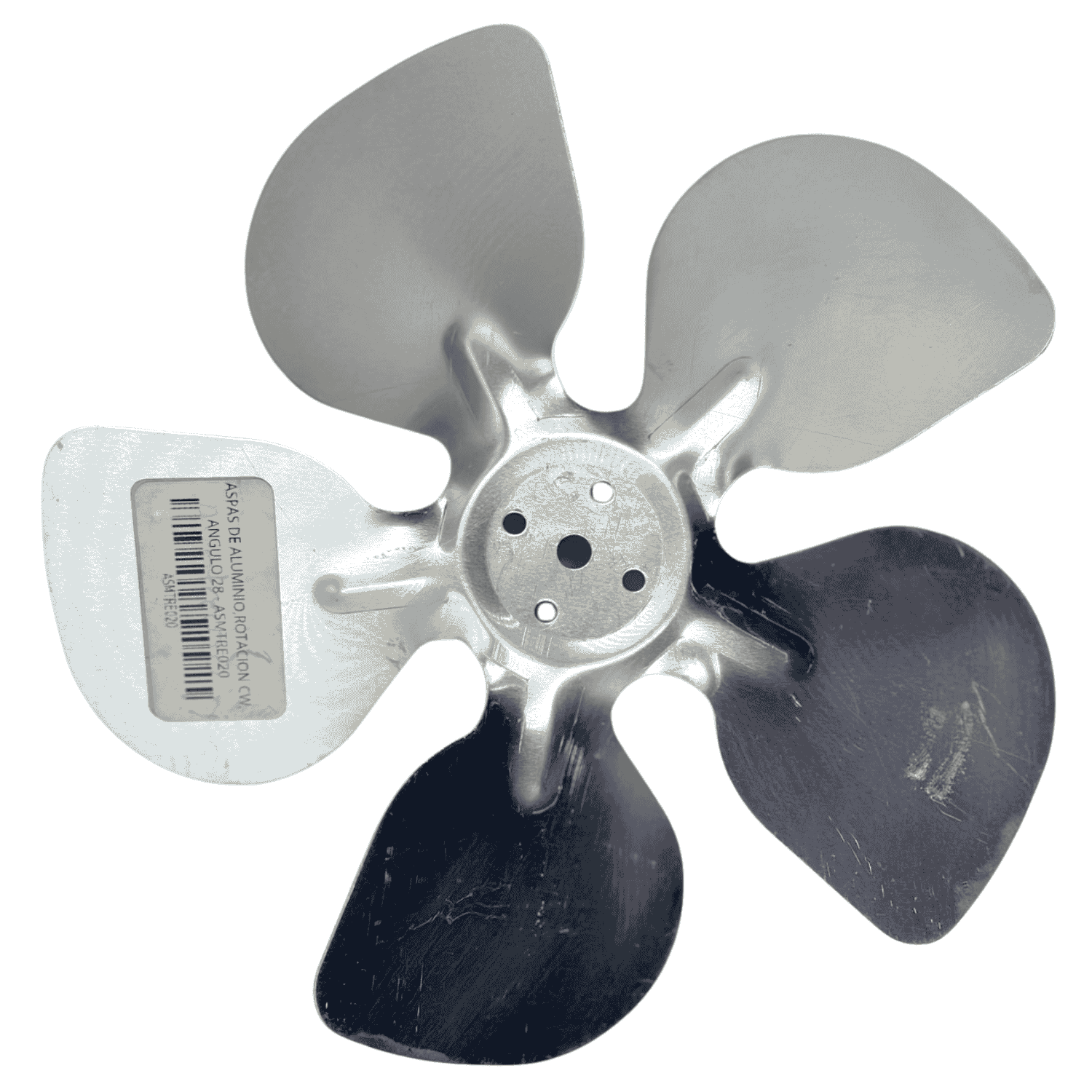 Aspas De Aluminio, Rotacion CW, Angulo 28 - ASMTRE020 Aspas De Aluminio, Rotacion CW, Angulo 28 - ASMTRE020