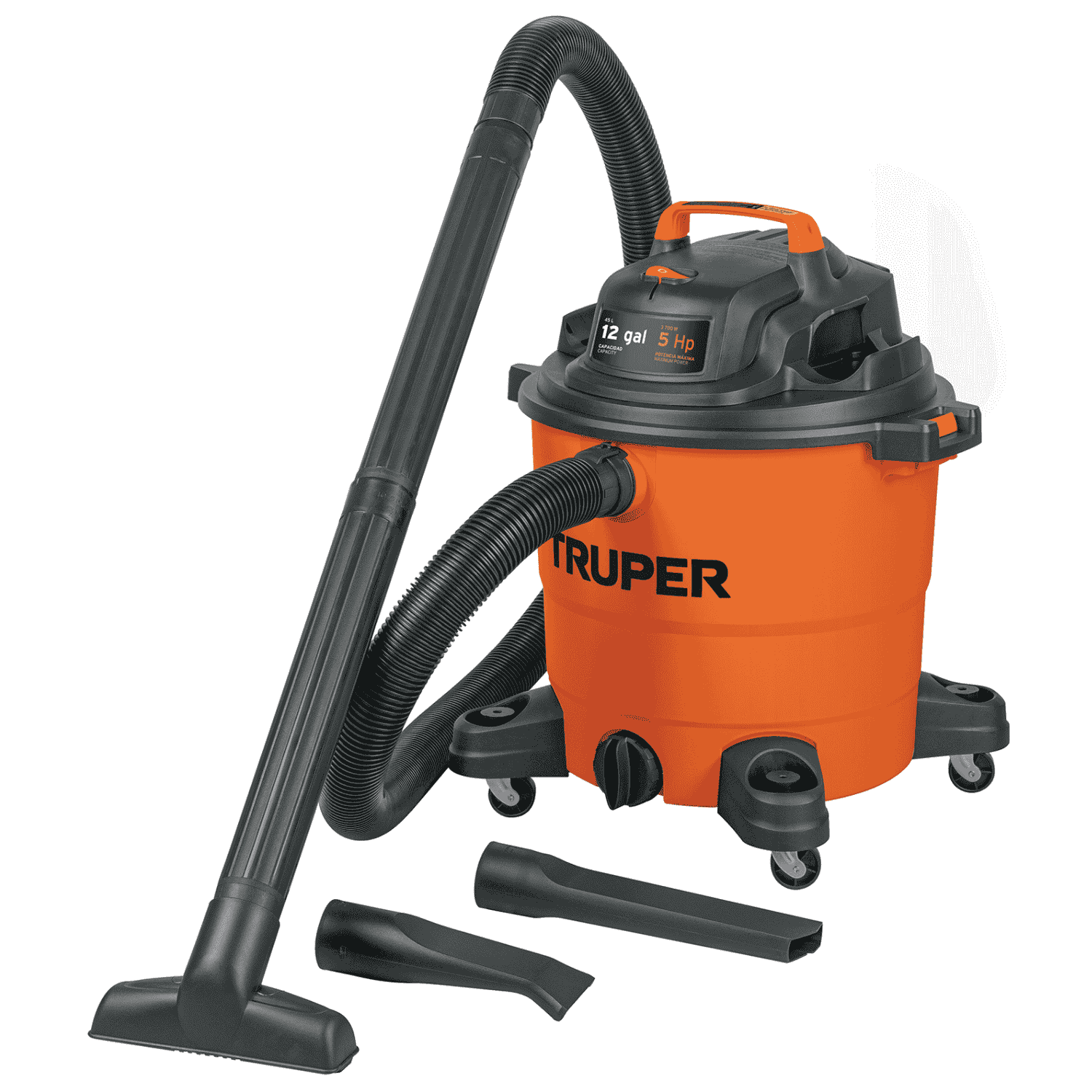 Aspiradora de sólidos y líquidos, 12 gal, plástica, TRUPER - 101509 - ASP-12 - Caja con 1 Pieza – Master 0 Aspiradora de sólidos y líquidos, 12 gal, plástica, TRUPER - 101509 - ASP-12 - Caja con 1 Pieza – Master 0