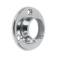 Brida cromada para tubo redondo de closet - BTR-3 / 48975 Brida cromada para tubo redondo de closet - BTR-3 / 48975