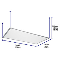 Panel delgado colgante de LED 65 W 60 x 120 cm luz de día - 48551 - COL-402L - Caja con 1 Pieza – Master 2 Panel delgado colgante de LED 65 W 60 x 120 cm luz de día - 48551 - COL-402L - Caja con 1 Pieza – Master 2