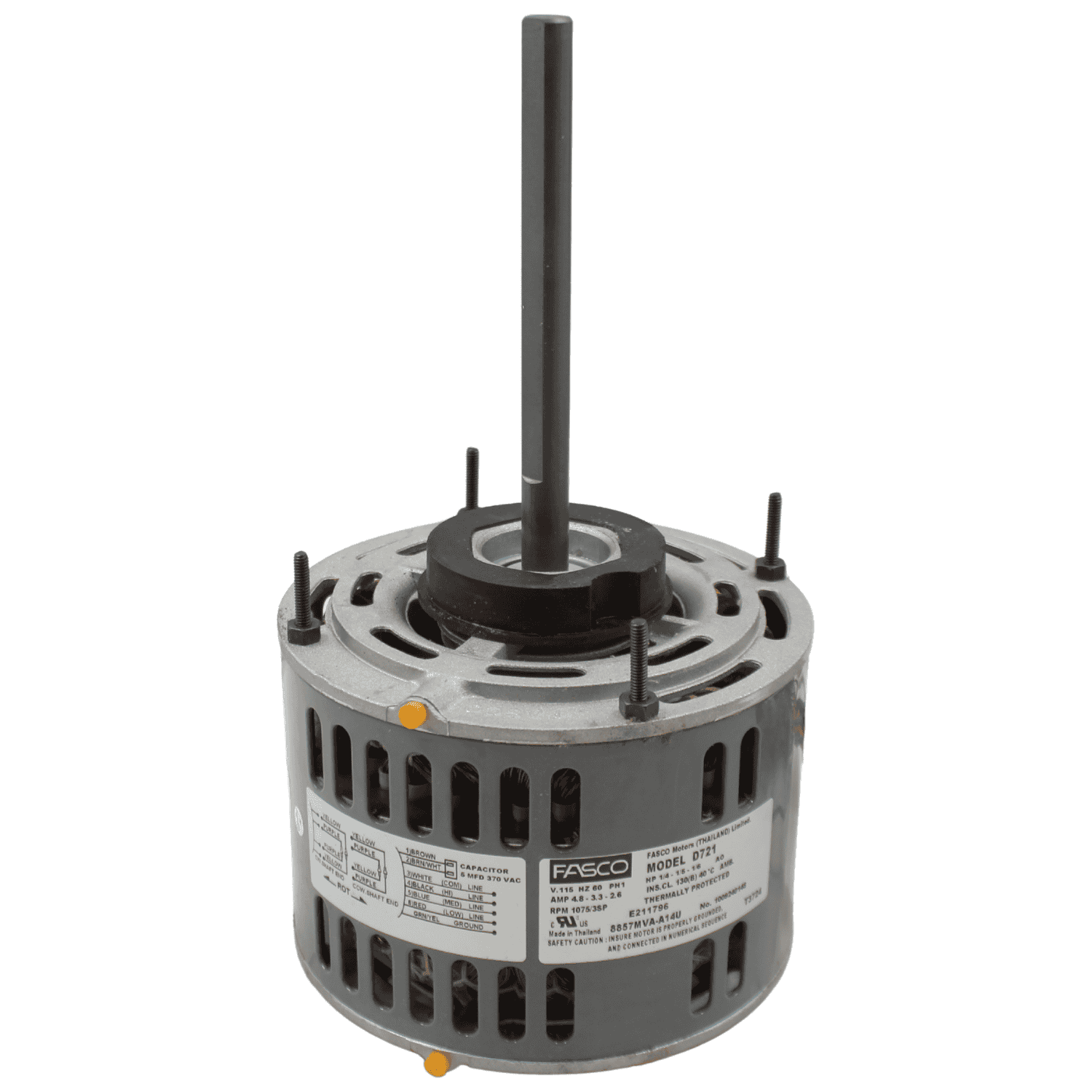 Motor Fasco Abierto, 1/4-1/5-1/6 Hp, 115 V, 1075 Rpm, Reversible - D721