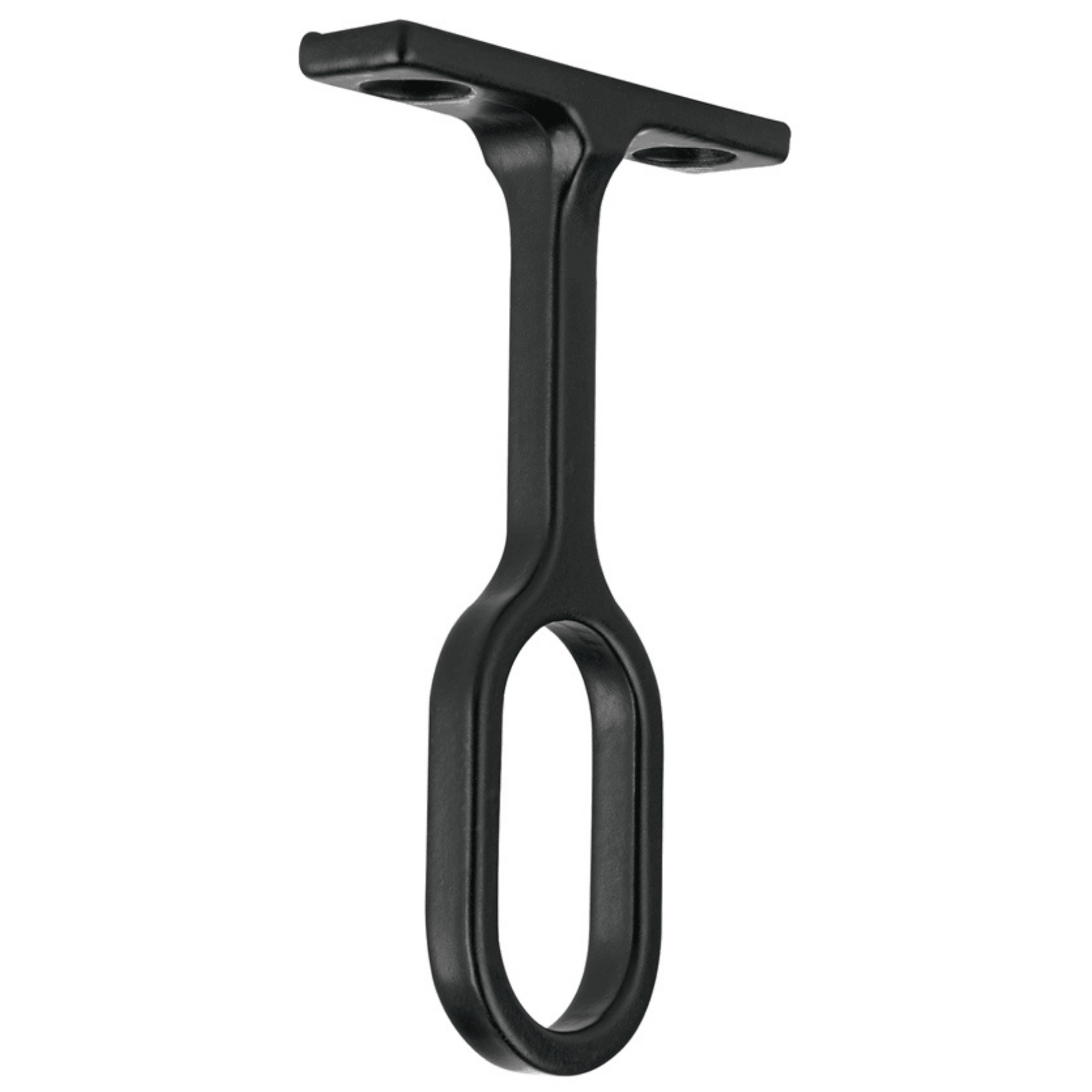 Soporte negro para tubo ovalado de closet, HERMEX-STO-5N / 46586 Soporte negro para tubo ovalado de closet, HERMEX-STO-5N / 46586