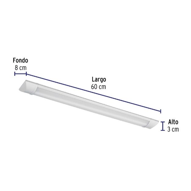 Luminario lineal LED 18W, 6500K, delgado, para gabinete - GAB-201L / 48390 Luminario lineal LED 18W, 6500K, delgado, para gabinete - GAB-201L / 48390