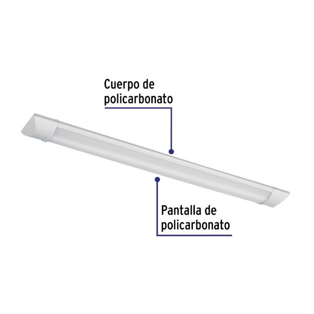 Luminario lineal LED 18W, 6500K, delgado, para gabinete - GAB-201L / 48390 Luminario lineal LED 18W, 6500K, delgado, para gabinete - GAB-201L / 48390