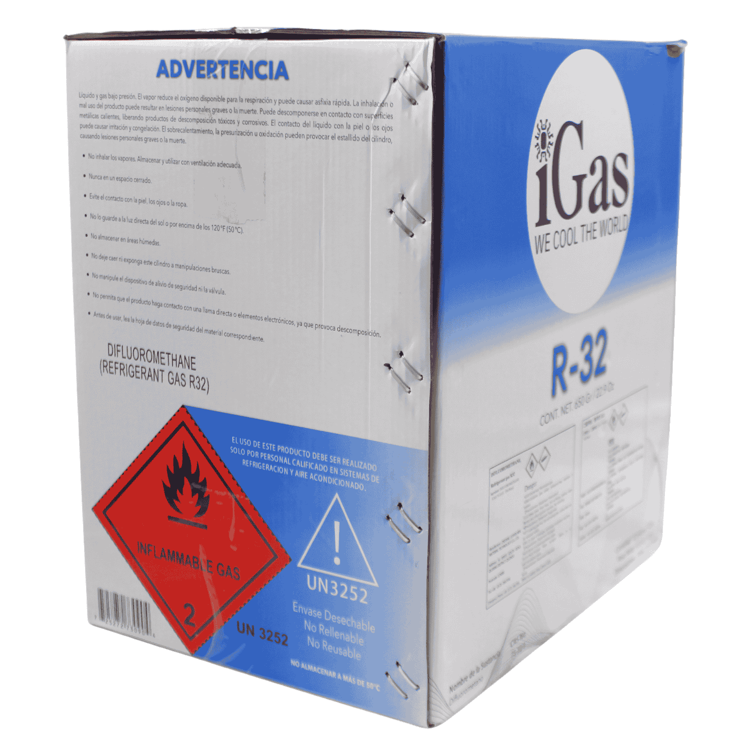 Gas Refrigerante R-32 IGAS Lata 650 Grms - IGAS32650 Gas Refrigerante R-32 IGAS Lata 650 Grms - IGAS32650