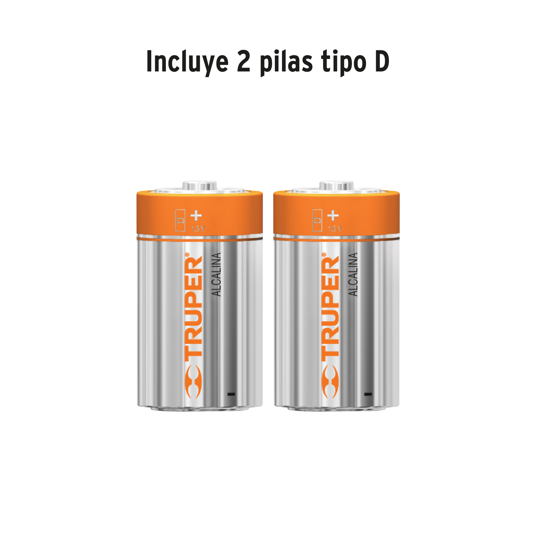 Linterna de aluminio LED Cree 500 lm con 2 pilas D, Truper-LINA-2DN / 18813 Linterna de aluminio LED Cree 500 lm con 2 pilas D, Truper-LINA-2DN / 18813