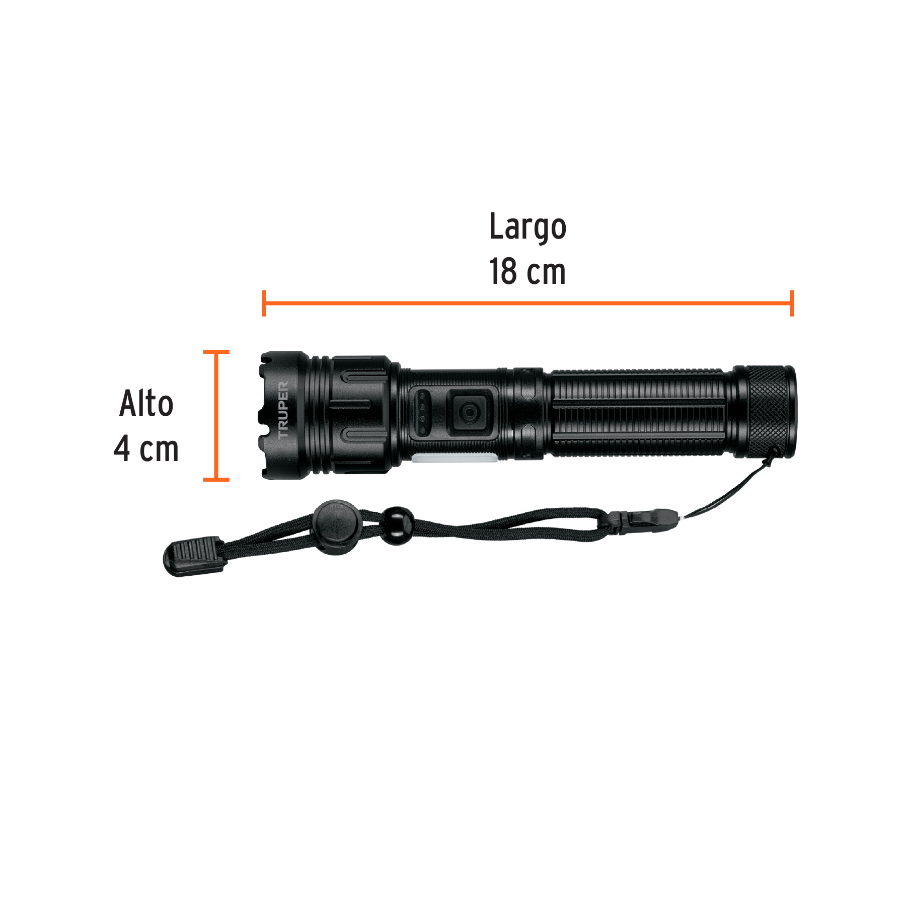Linterna LED recargable c/luz de emergencia, 410 lm, Truper-LINAR-410 / 103088 Linterna LED recargable c/luz de emergencia, 410 lm, Truper-LINAR-410 / 103088
