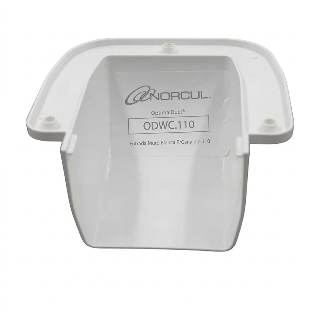 Entrada a pared para Canaleta Blanco 110mm, OPTIMAL DUCT - ODWC.110 Entrada a pared para Canaleta Blanco 110mm, OPTIMAL DUCT - ODWC.110