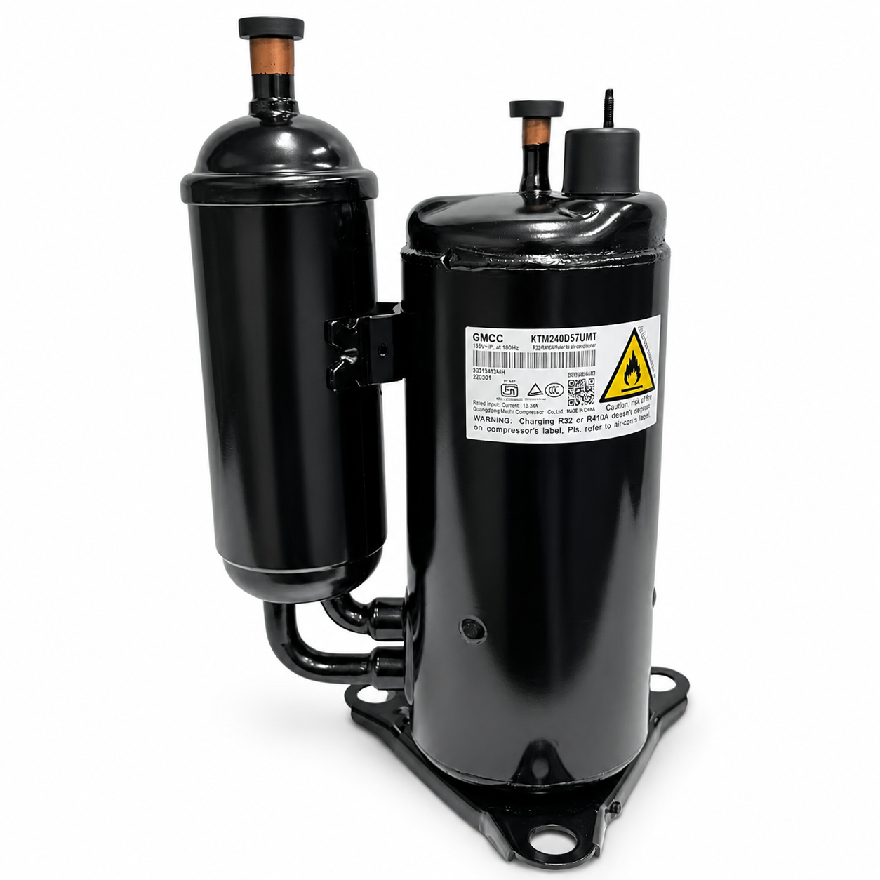 Compresor Rotativo GMCC 2 To, 220-1-60, R-410 - PA240M2A-3MTU2 Compresor Rotativo GMCC 2 To, 220-1-60, R-410 - PA240M2A-3MTU2