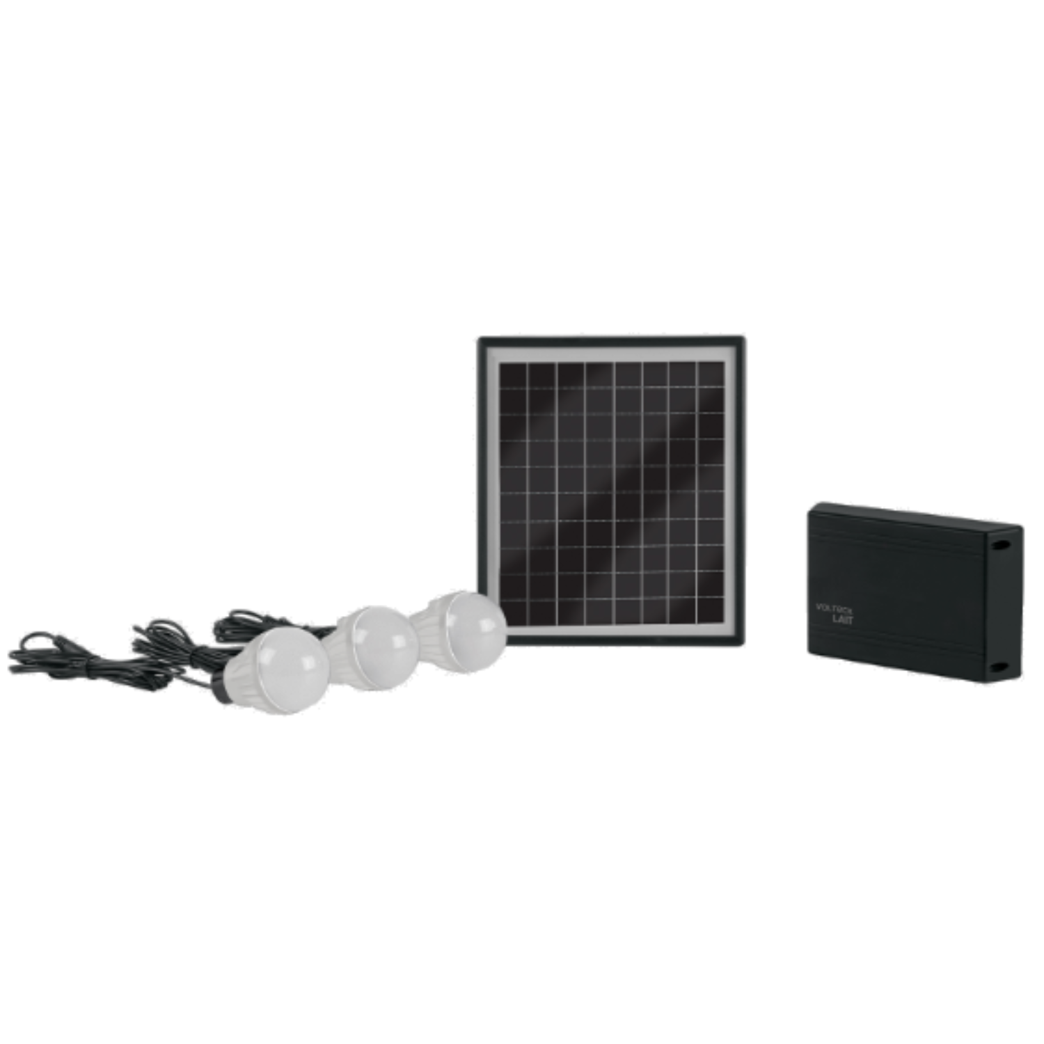 Sistema de iluminación Solar 6 W con 3 lámparas LED, VOLTECK - SIS-306L / 45870 Sistema de iluminación Solar 6 W con 3 lámparas LED, VOLTECK - SIS-306L / 45870
