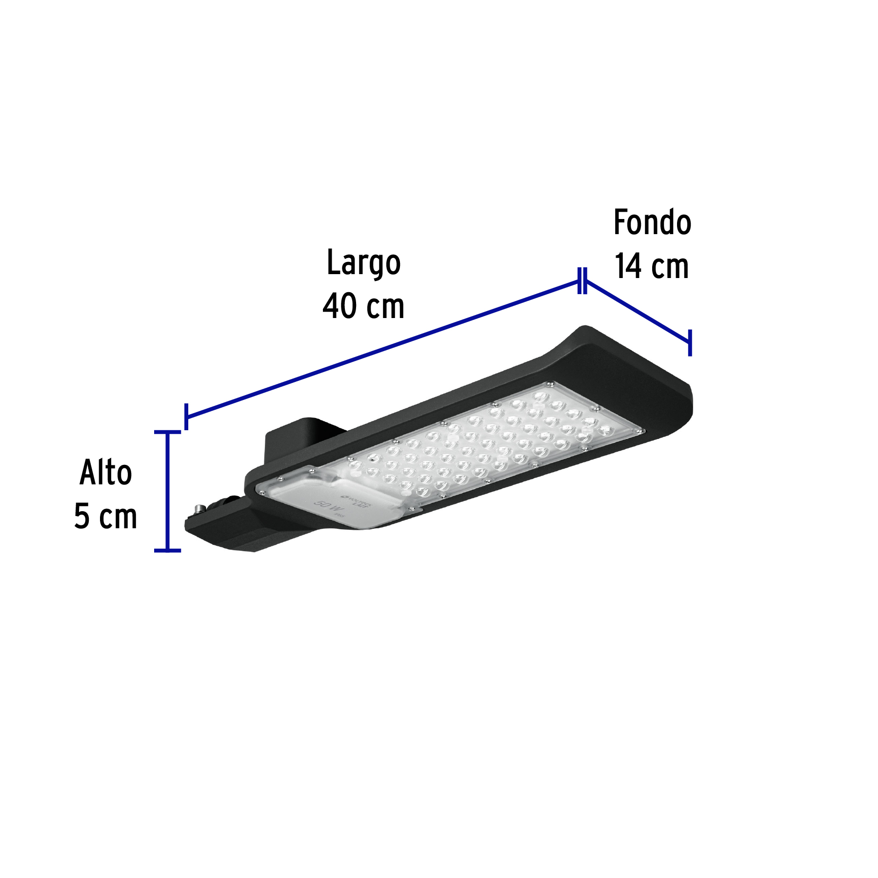 Luminario suburbano LED 50 W 6500 K, plano, VOLTECK - 46258 - SUB-840L - Caja con 1 Pieza – Master 12 Luminario suburbano LED 50 W 6500 K, plano, VOLTECK - 46258 - SUB-840L - Caja con 1 Pieza – Master 12