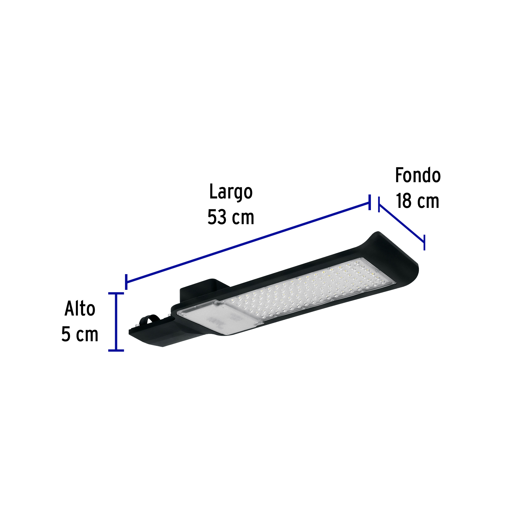 Luminario suburbano LED 100 W 6500 K, plano, VOLTECK-SUB-841L / 46259 Luminario suburbano LED 100 W 6500 K, plano, VOLTECK-SUB-841L / 46259